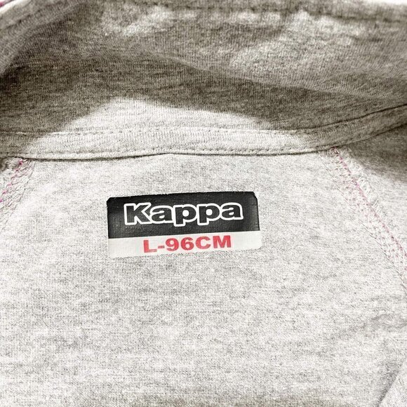 Kappa Large Zip Up Sweater Gray - Picture 4 of 7